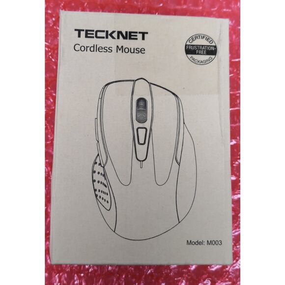 TECKNET Wireless Silent Mouse, Quiet Click, 2.4G Optical Computer Mouse, Blue - Picture 7 of 10